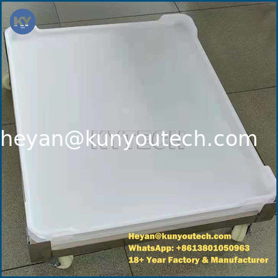 品質  PP/ABS Material Flat Bottom Plastic Drying Tray 758x608x40mm for Capsule Drying 工場