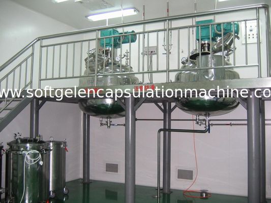 湯せんの柔らかいゼラチンの溶けるタンク、密集した構造のSoftgelの貯蔵タンク