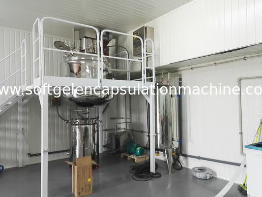 制御箱が付いている温度調整の油圧タンクが付いているSoftgelのゼラチンの溶けるタンク