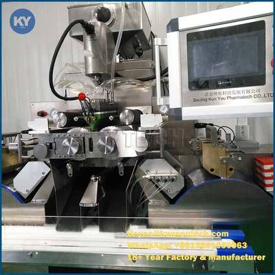 柔らかいゼラチンの薬のパッキング行が付いている43470/時間自動Vgelのカプセル封入機械