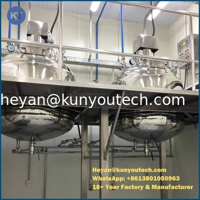 7.5kW-12kWモーター付き450Lゼラチン溶解タンク