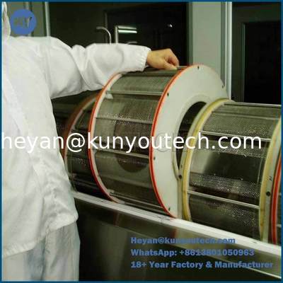 SS316/304カプセル化タンブラー乾燥機、1.5kwモーター出力、ソフトジェルおよびペイントボール乾燥用1年間保証