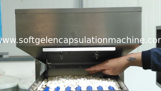 ステンレス鋼の楕円形の細長い形の魚油/ビタミンのカプセルのための柔らかいゼラチンのカプセル封入機械